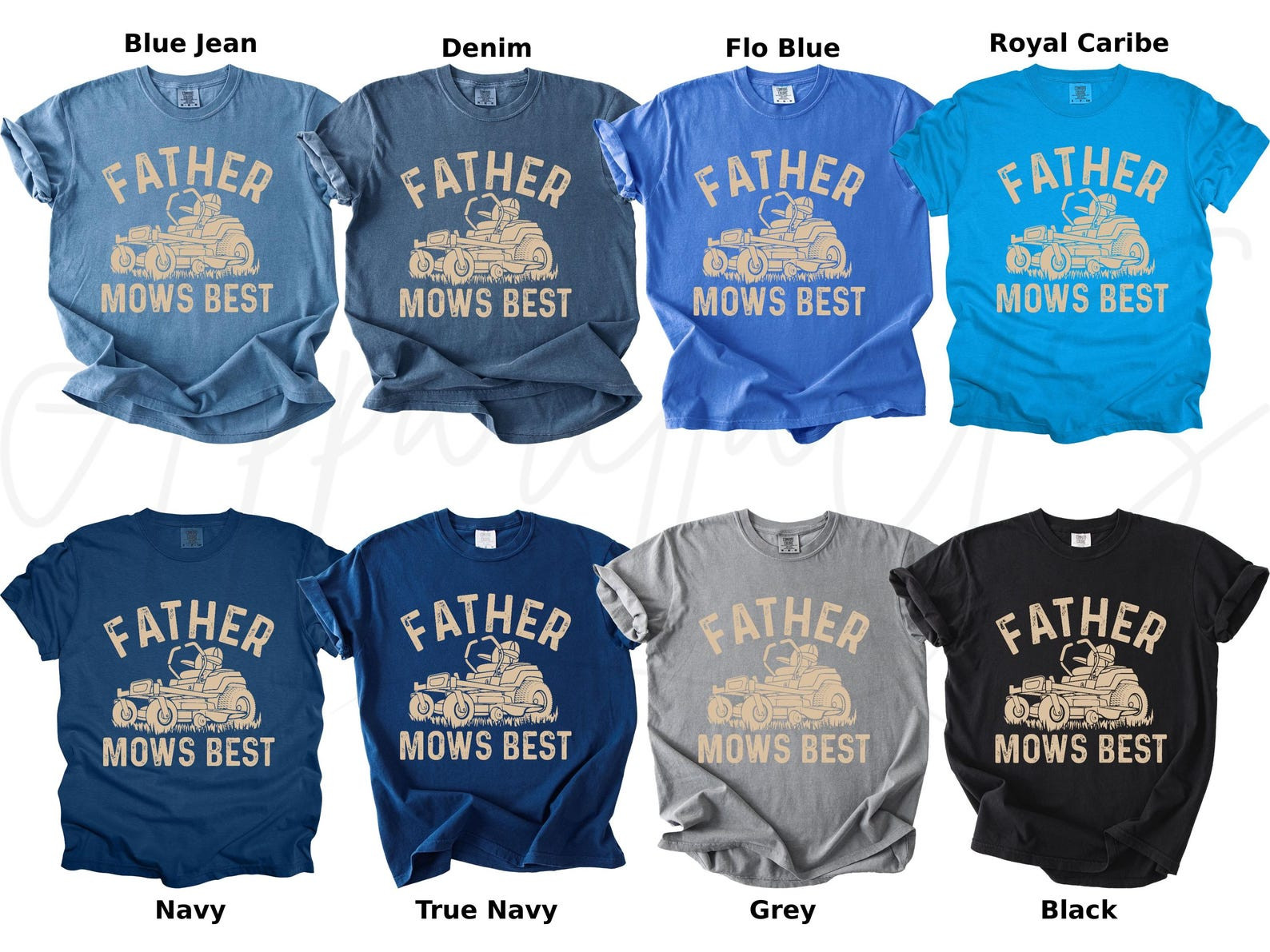 Father Mows Best Shirt Funny Dad T-Shirt Father's Day Gift Lawn S-2XL gallery