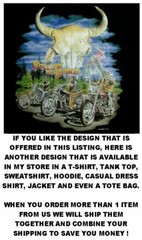 STREET LETHAL GRIM REAPER DEATH CHOPPER MOTORCYCLE OUTLAW BIKER SKULL T-SHIRT T9