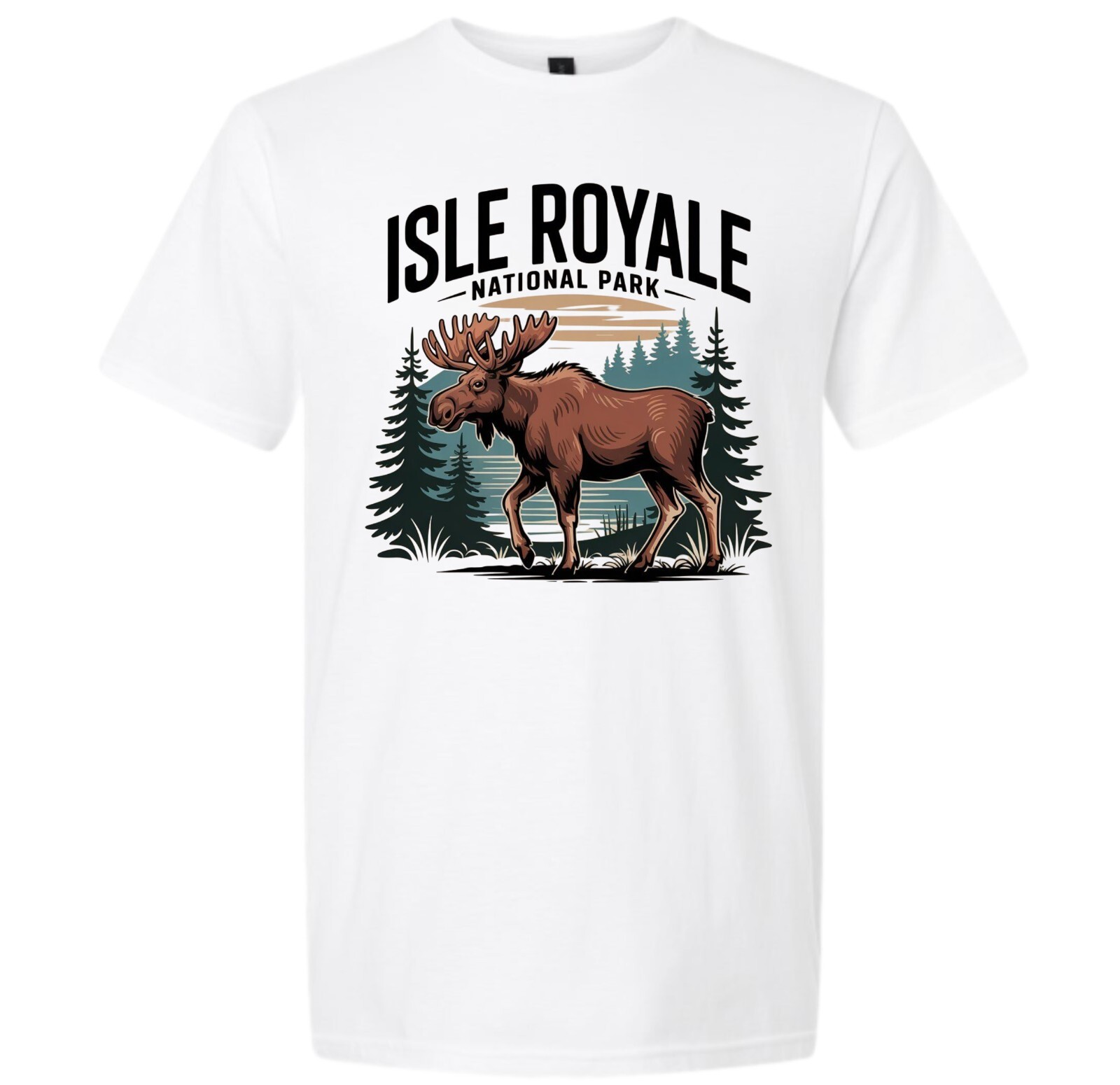 Isle Royale National Park T-Shirt Moose Nature Hiking Outdoors gallery