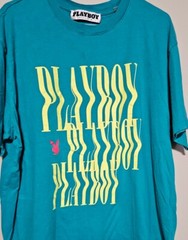 Vintage Playboy Pacsun Heat Wave T Shirt Wavy Print Spell Out Size XL Adult