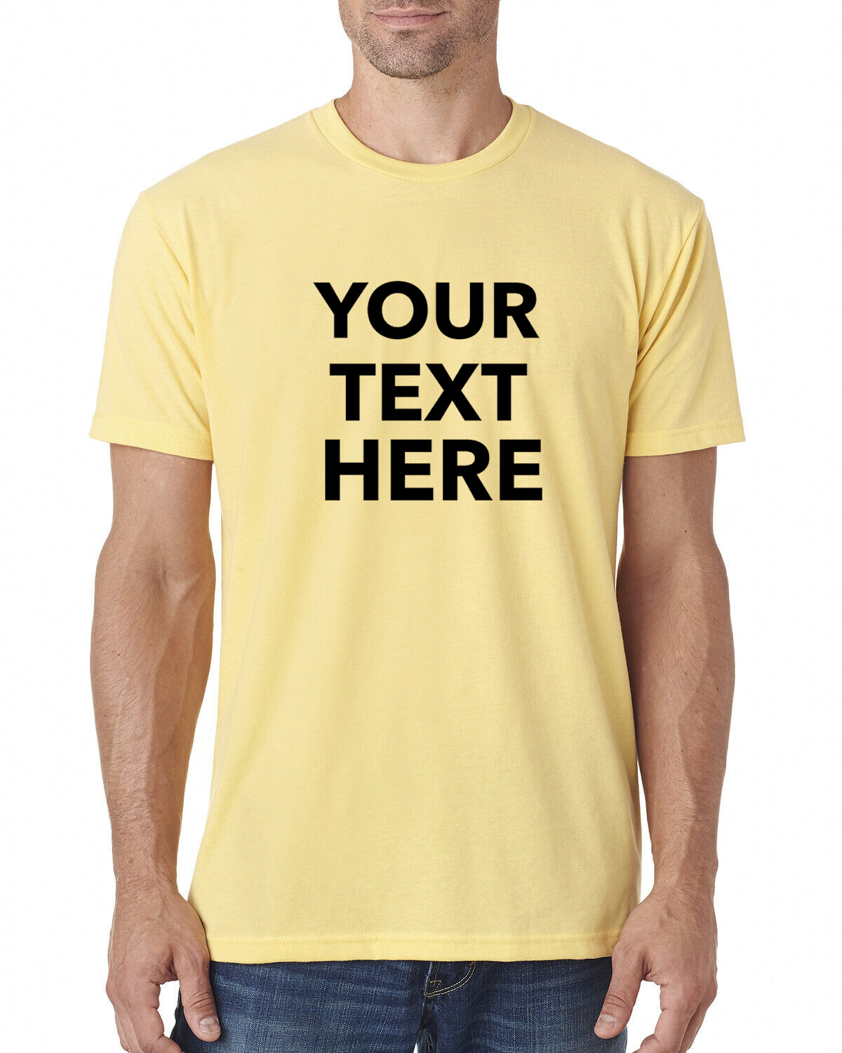 Custom Text, Logo, Design, Next Level - Unisex Cotton T-Shirt - 3600, dad gift gallery
