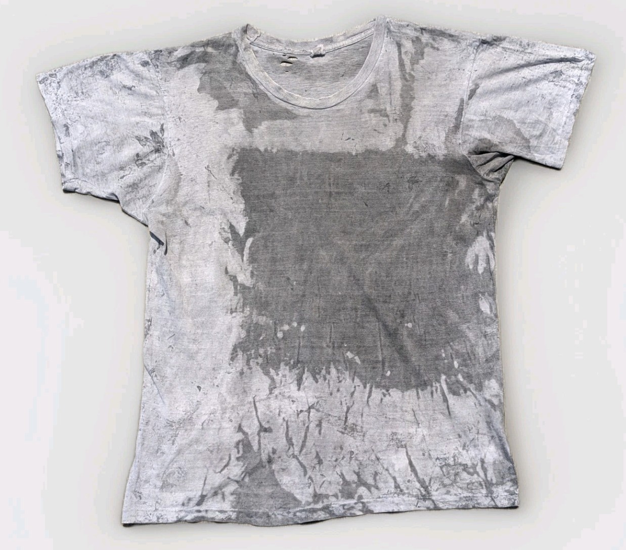 Vintage 70s 80s Thrashed Single Stitched T Shirt Paint Splatter Abstract M 20×26