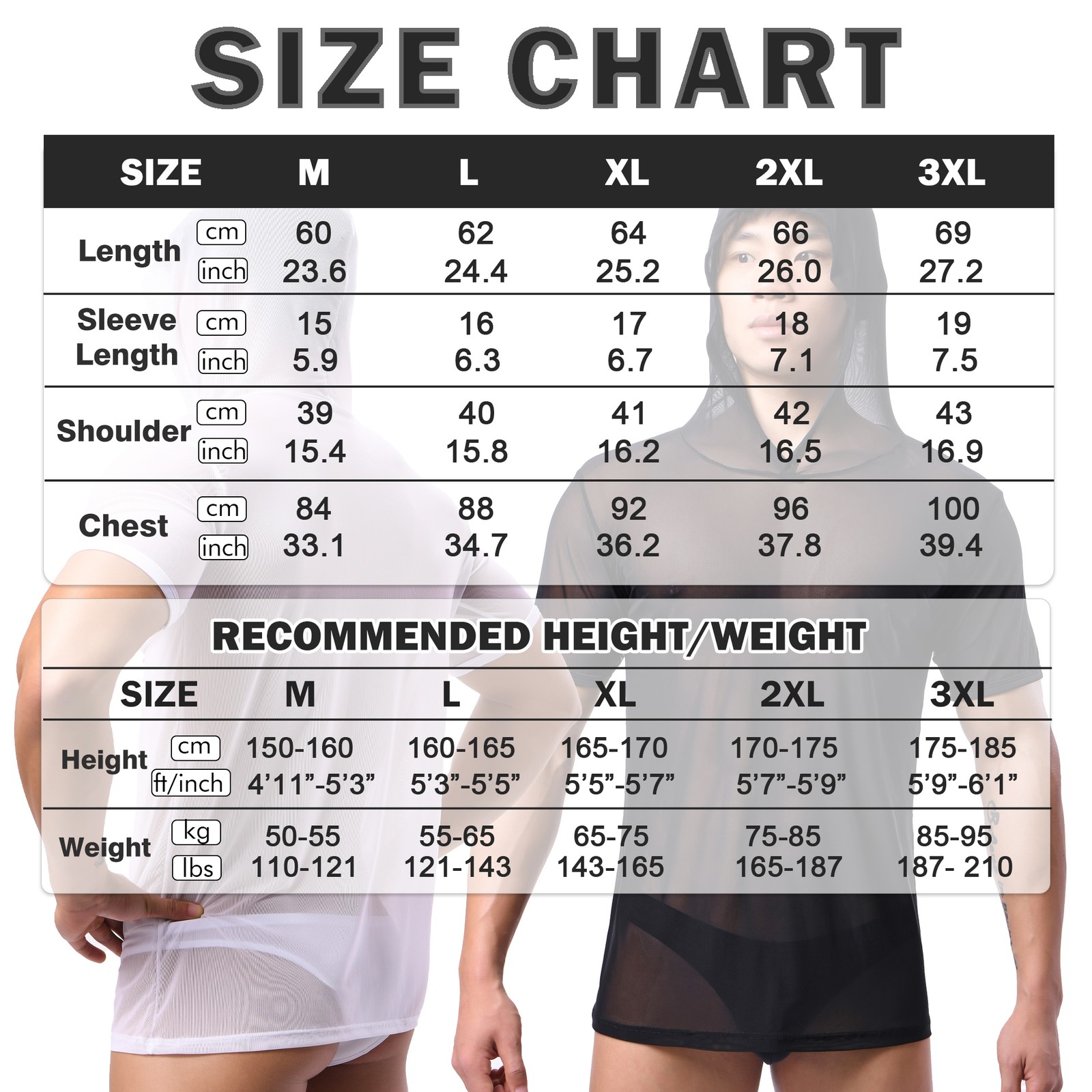 Mens See-through Mesh Hooded T-Shirts Short Sleeve Loose Fit Breathable Gym Tops gallery