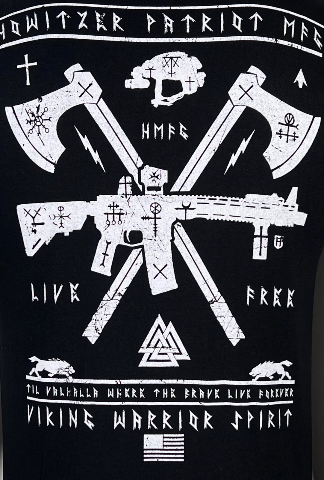 Howitzer Style Men's T-Shirt Viking Warrior Military Grunt MFG gallery