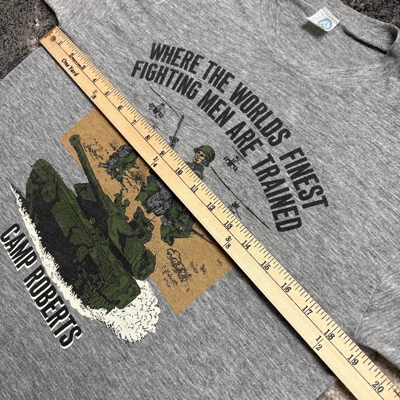 Vintage Army Shirt Mens Large 70s 80s Vietnam Military Camp Robert Single Stitch gallery