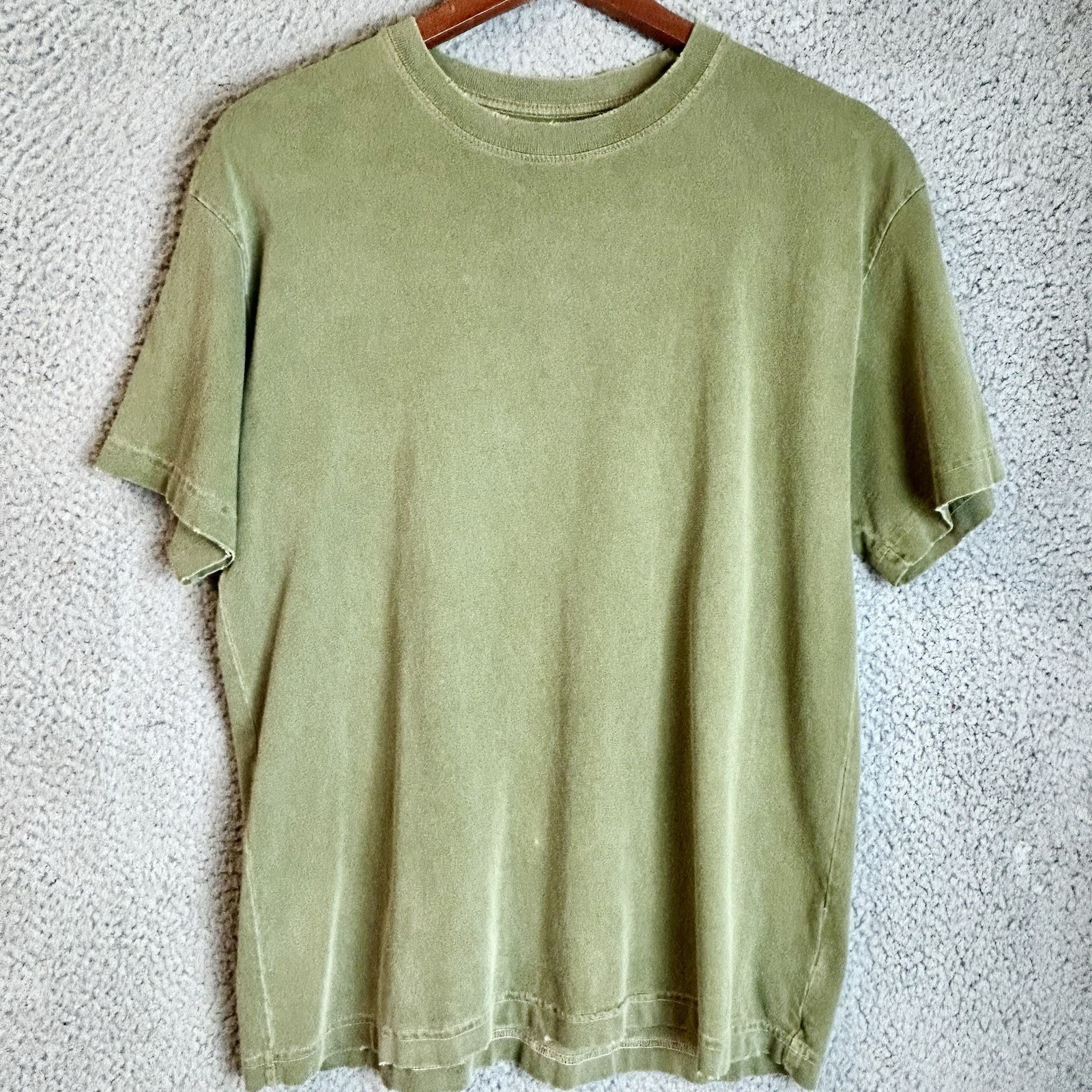 Machus Private Label Modern boxy fit Vintage Wash T Shirt Matcha Size S/M Pdx gallery