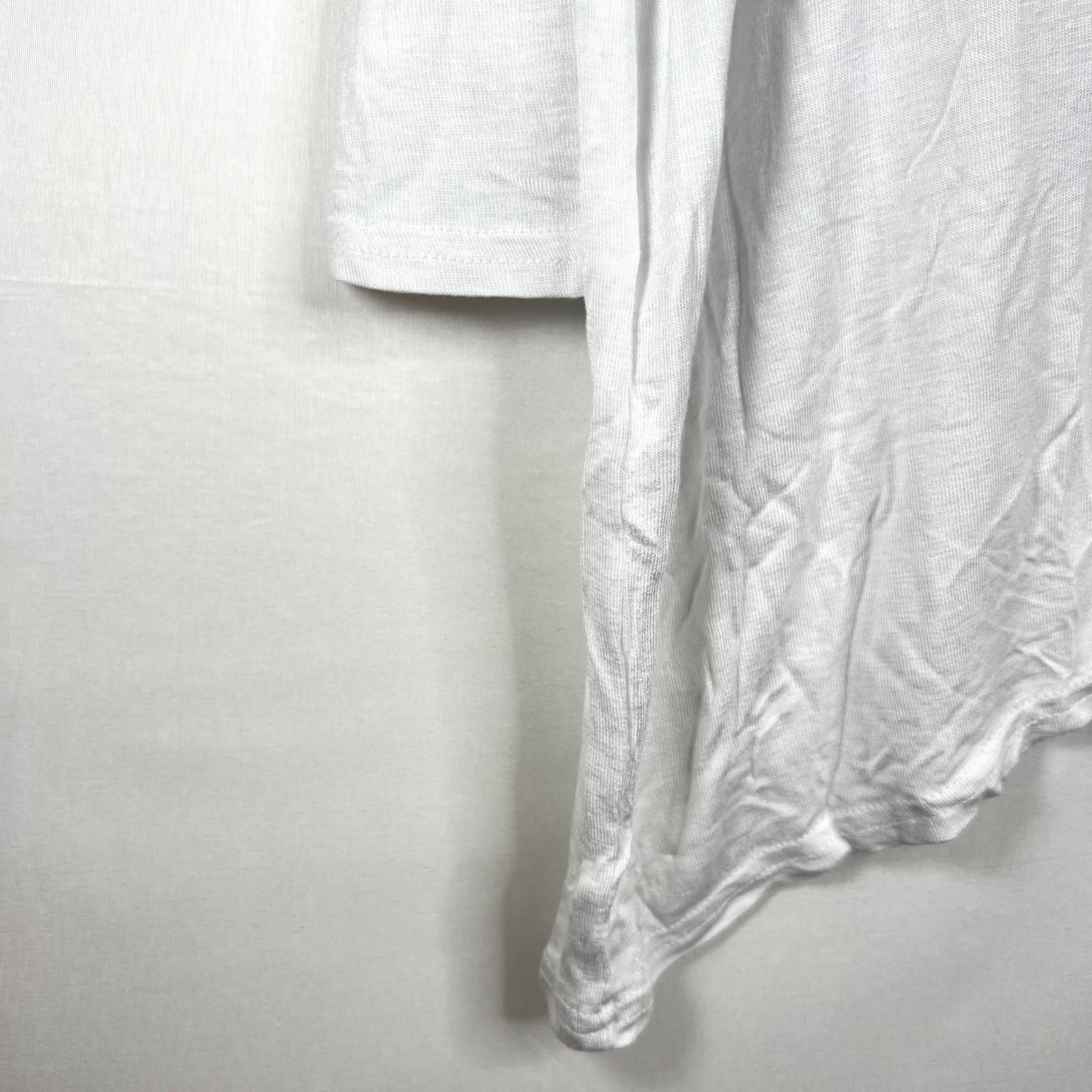Cotton On White Long Sleeve Top Mens Size S Essi 2 L/S Viscose Blend Casual gallery