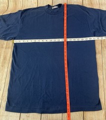 Vintage Navy Blue T Shirt Select Tee Jays Blank Single Stitch USA 90s Size XL