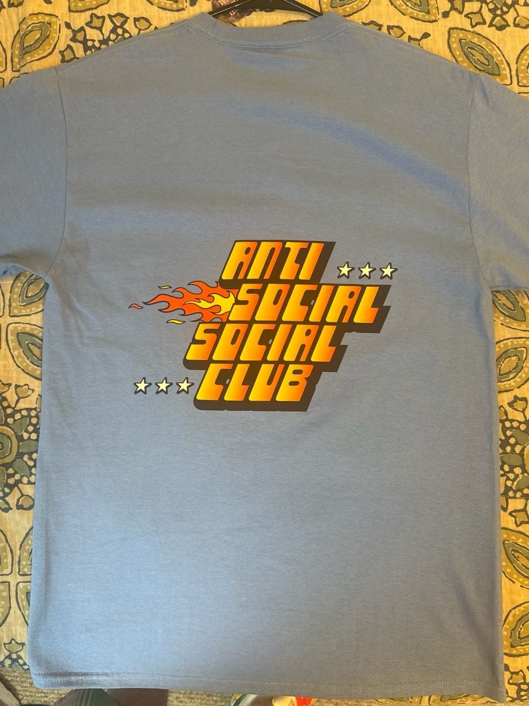 Anti Social Social Club Hot At First Light Blue Flame Tee gallery
