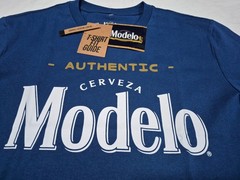 Cerveza Logo Modelo Authentic Heavy Weight Fabric T Shirt Regular Fit SZ Large