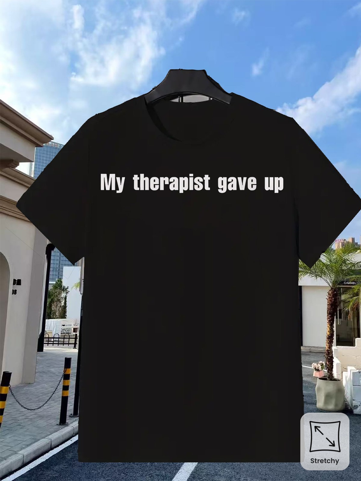 My Therapist Gave Up T-Shirt Soft, Comfortable Fit, Slight Stretch Fabric, Cr gallery