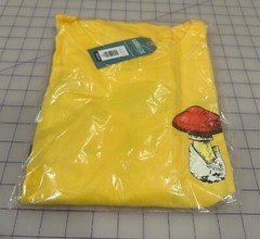 1 or 5 Pack Men’s Earthbound Trading Co. Mushroom Forest Fungi T-Shirt Yellow XL
