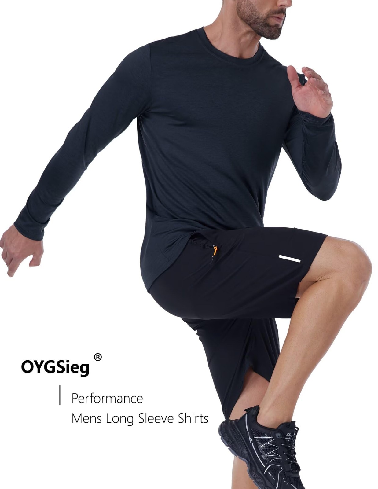7 Pack Long Sleeve Shirts for Men Moisture Wicking Sun Protection UV UPF 50+ ... gallery