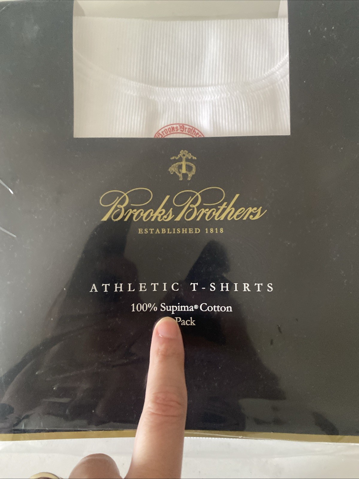 Brooks Brothers Athletic Supima Cotton Sleeveless T Shirts 2 Pack Med Ribbed gallery