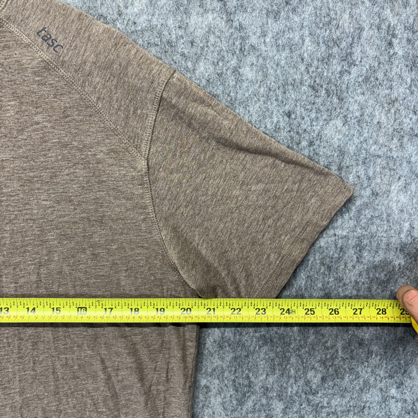 Tasc Carrollton T-Shirt Men's Medium Brown Bamboo Short Sleeve Stretch gallery