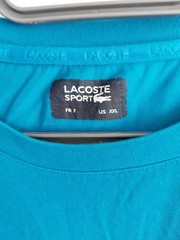 LACOSTE RYDER CUP 2XL (SIZE 7) BLUE T SHIRT USED VERY GOOD CONDITION