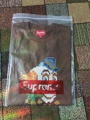 Fall/Winter 21 Supreme Brown Clown Sequin T-shirt Size Large NWT