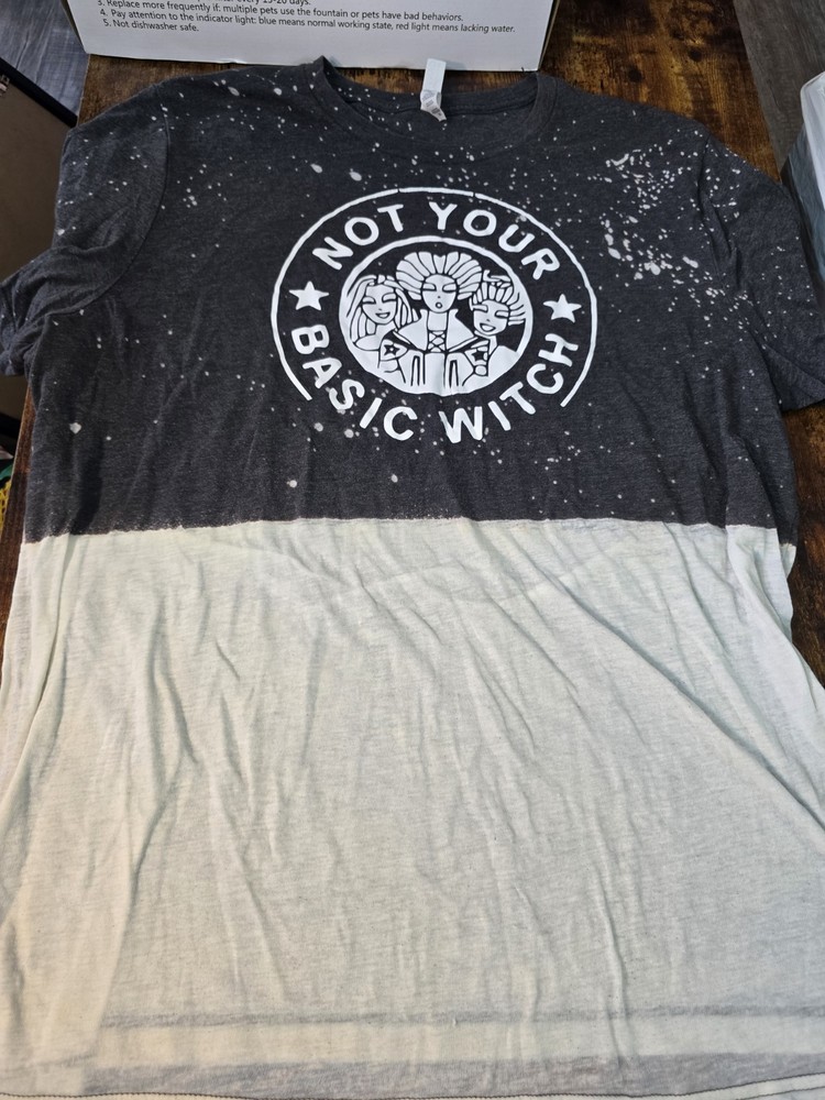 Not Your Basic Witch Two Toned Starbucks Hocus Pocus Inspired Style 2xl Shirt