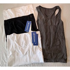Odoland Men’s Compression Shapewear Tank Tops 4 Pc Bundle NWT Size XL