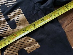 SMOG T-Shirt Buttoned Epaulettes Shoulder Strap 1/4 Button Up BLACK/ GOLD Sz XL