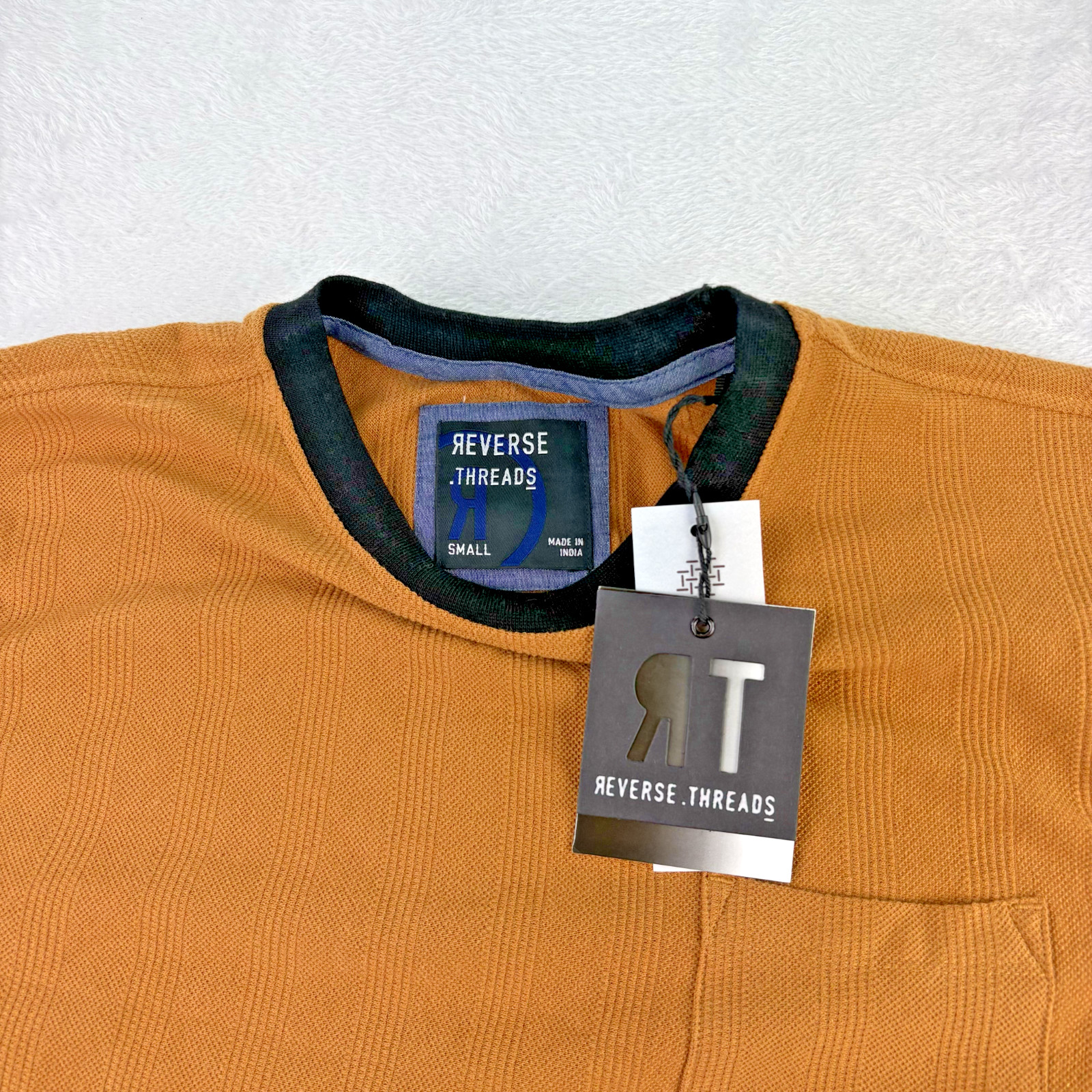 Reverse Threads Modern Shirt Mens S Striped Pocket Cotton Preppy Casual NWT Tee gallery