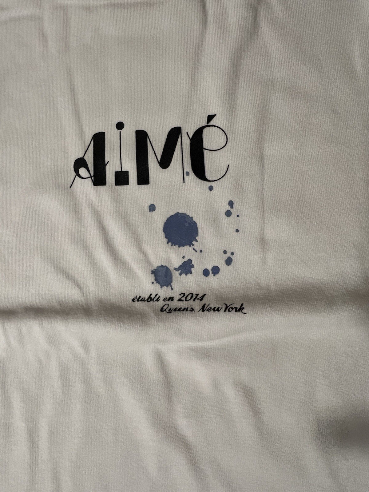 Aime Leon Dore ALD Ink Splatter Studio Graphic Logo Tee Size XL White T-Shirt gallery