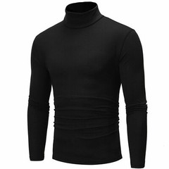 Mens Turtleneck Pullover Long Sleeve Jumper Tops Warm Casual Slim Fit Undershirt