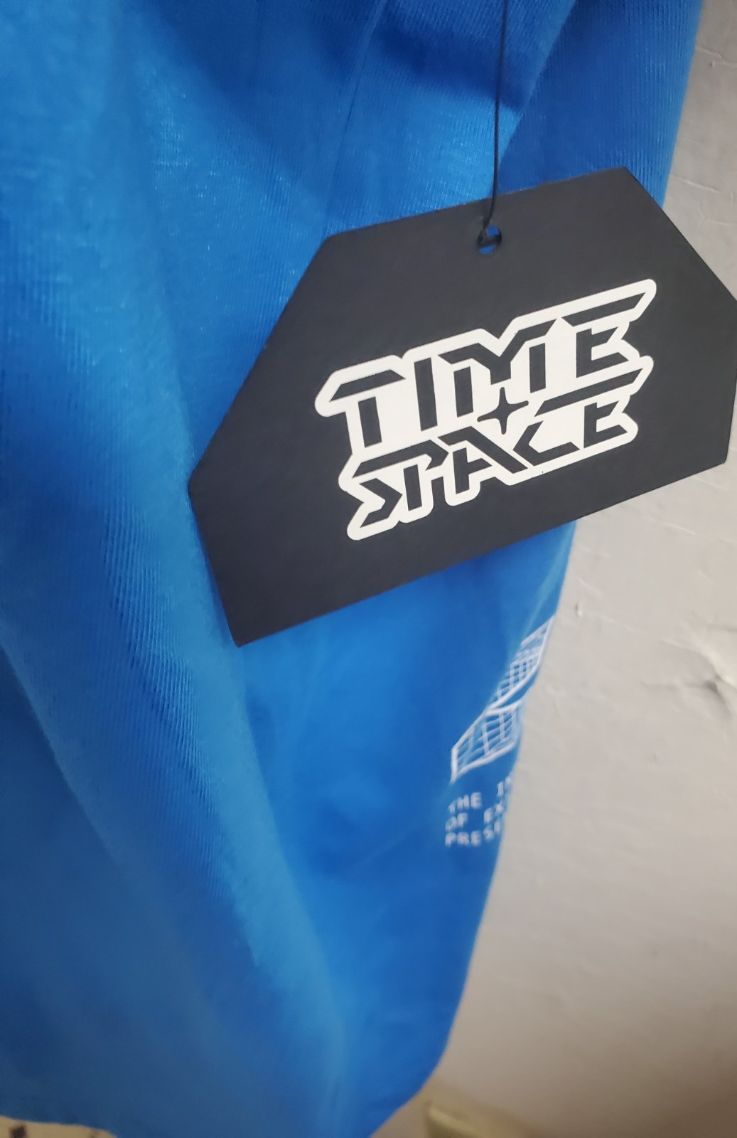 Time & Space Mens Cargo Pocket T Shirt Zippered Utility Pockets Size 5XL Blue gallery