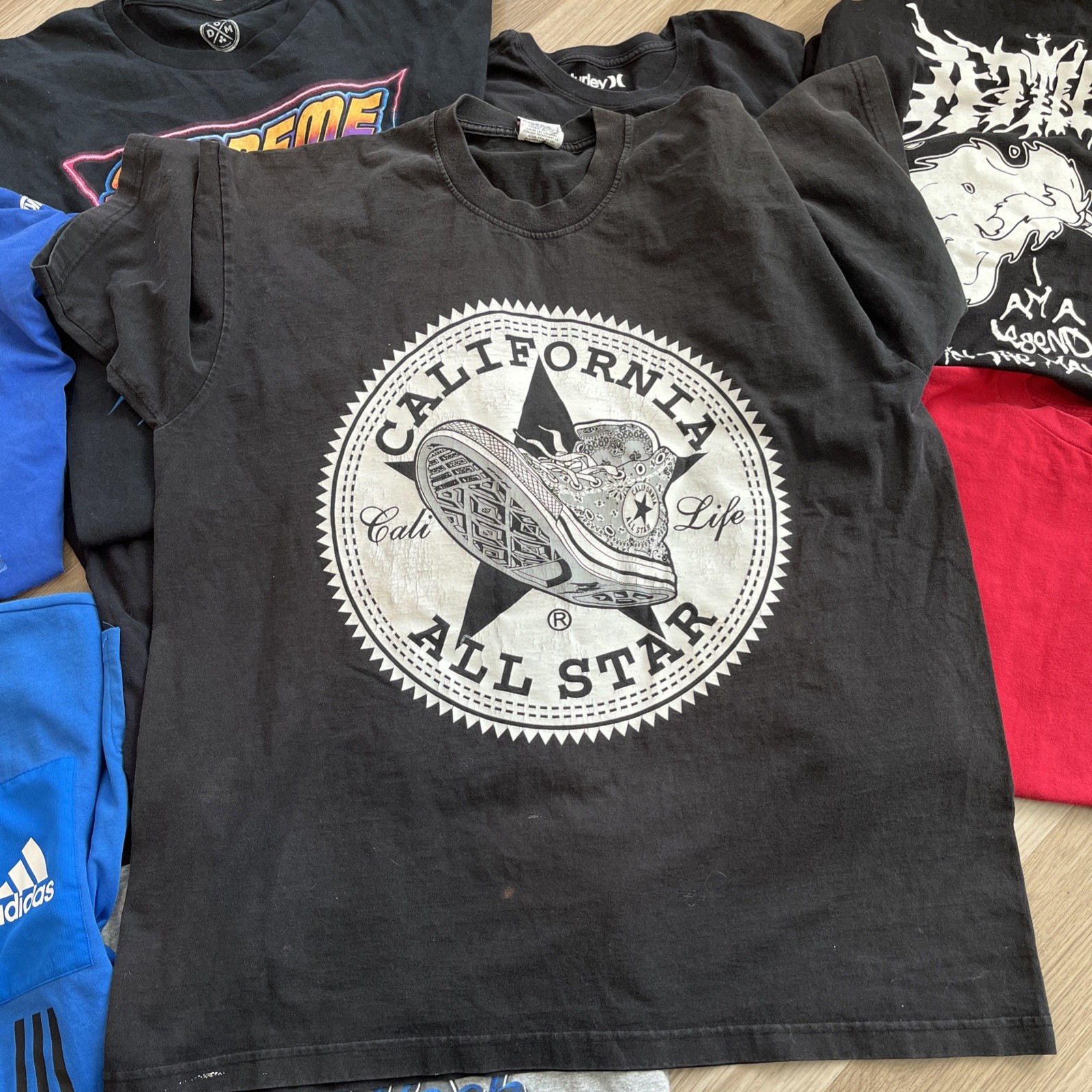 Lot Of 10 Y2K Skate Band Music Streetwear T Shirt Lot Graphic Print Multi Color gallery