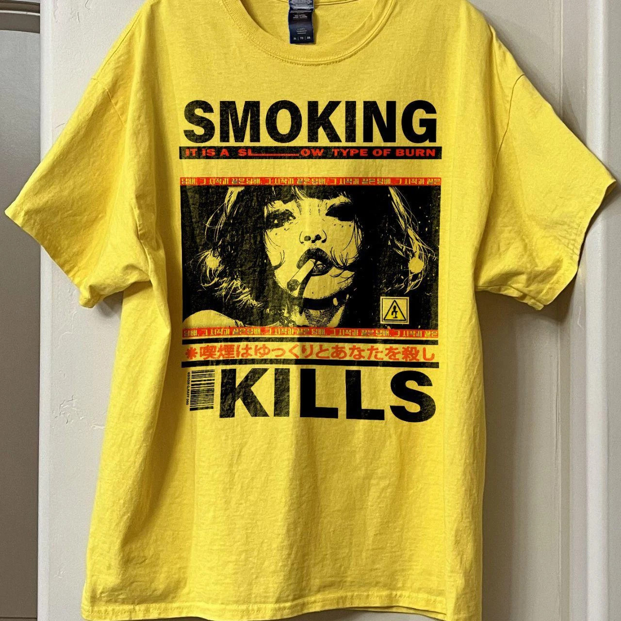 Smoking Kills Retro Manga Style Graphic T-Shirt gallery