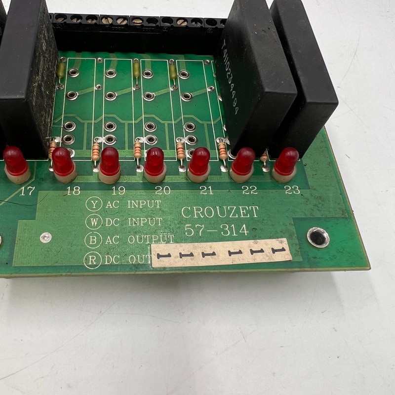 Crouzet Relay Module Board 57-314 with 17 relays M-OAC5 M-0AC5