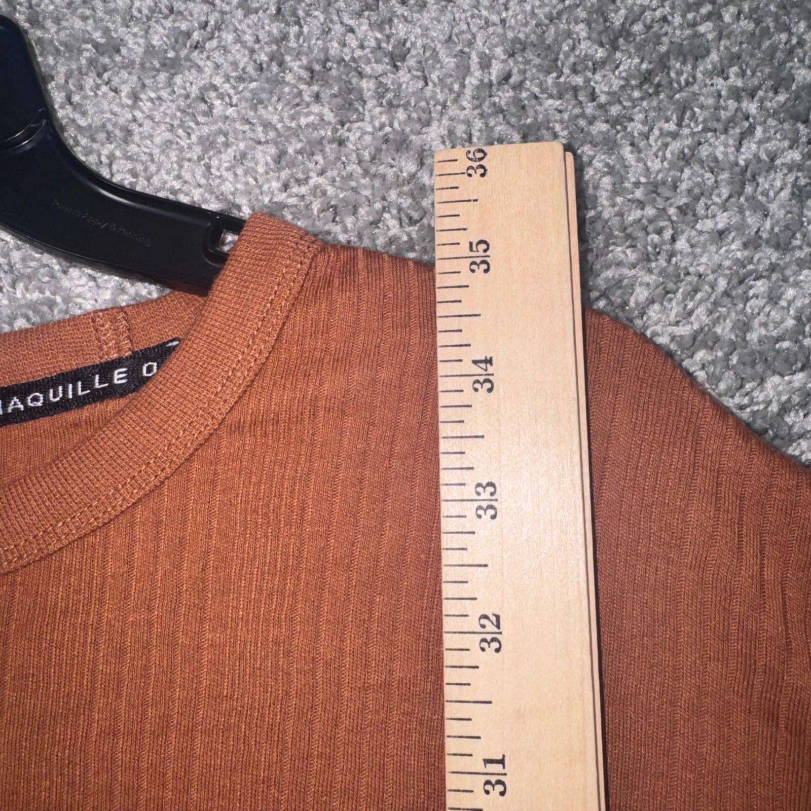 Shaquille O'Neal XLG Ribbed Tee Mens Short Sleeve Orange 2XLT NEW gallery