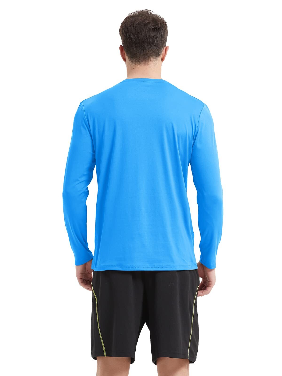 Men's UPF 50+ Long Sleeve Shirts Sun Block Fishing Casual Sport Workout T-Shirts gallery