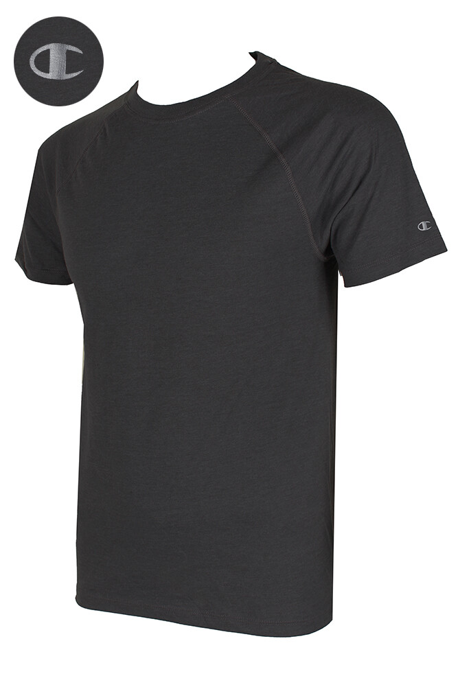 Champion Men's Short Raglan Sleeve Crew Neck Athletic T-Shirt. gallery