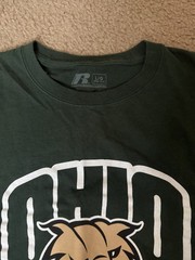 Russell Athletic Men’s L Crew Neck Graphic Logo T-Shirt Green