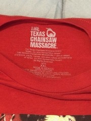 Texas Chain Saw Massacre Leatherface Movie Shirt Vintage Graphic T-Shirt Red XXL