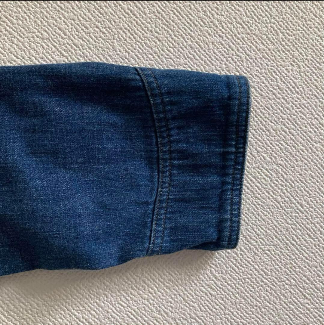 PHIGVEL Denim Shirt Blue/Navy Long Sleeve Size S gallery