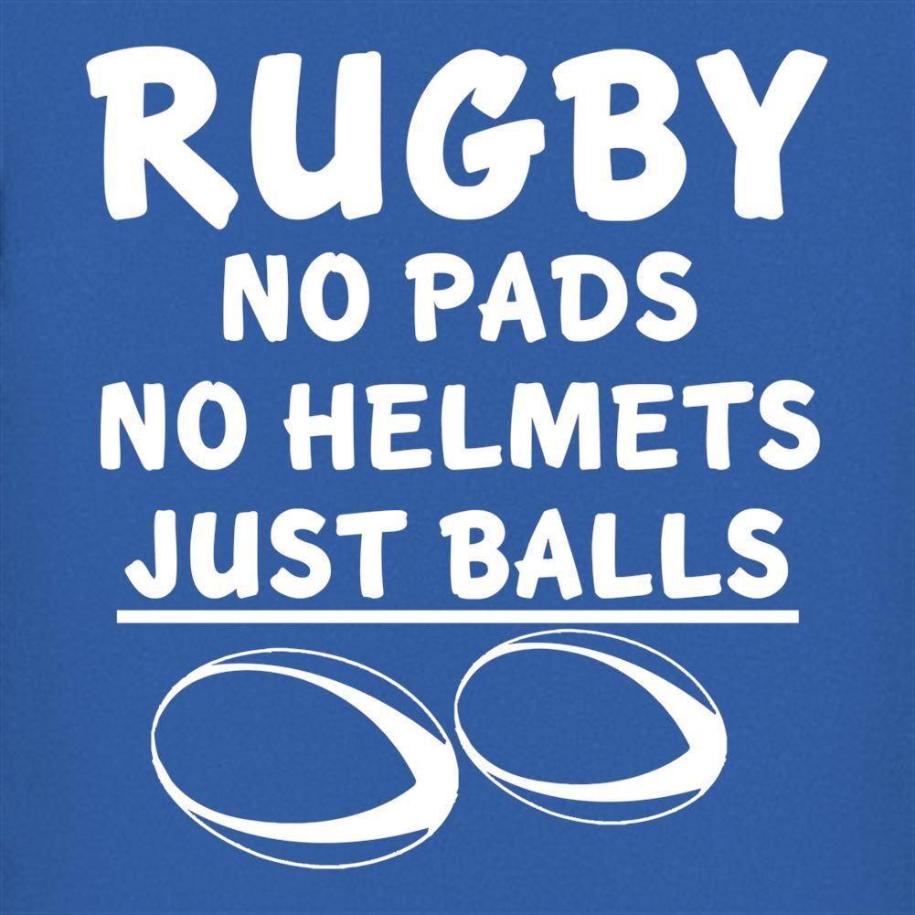 Rugby No Helmets No Pads Just Balls - Mens Ringer - Union League Six Nations gallery