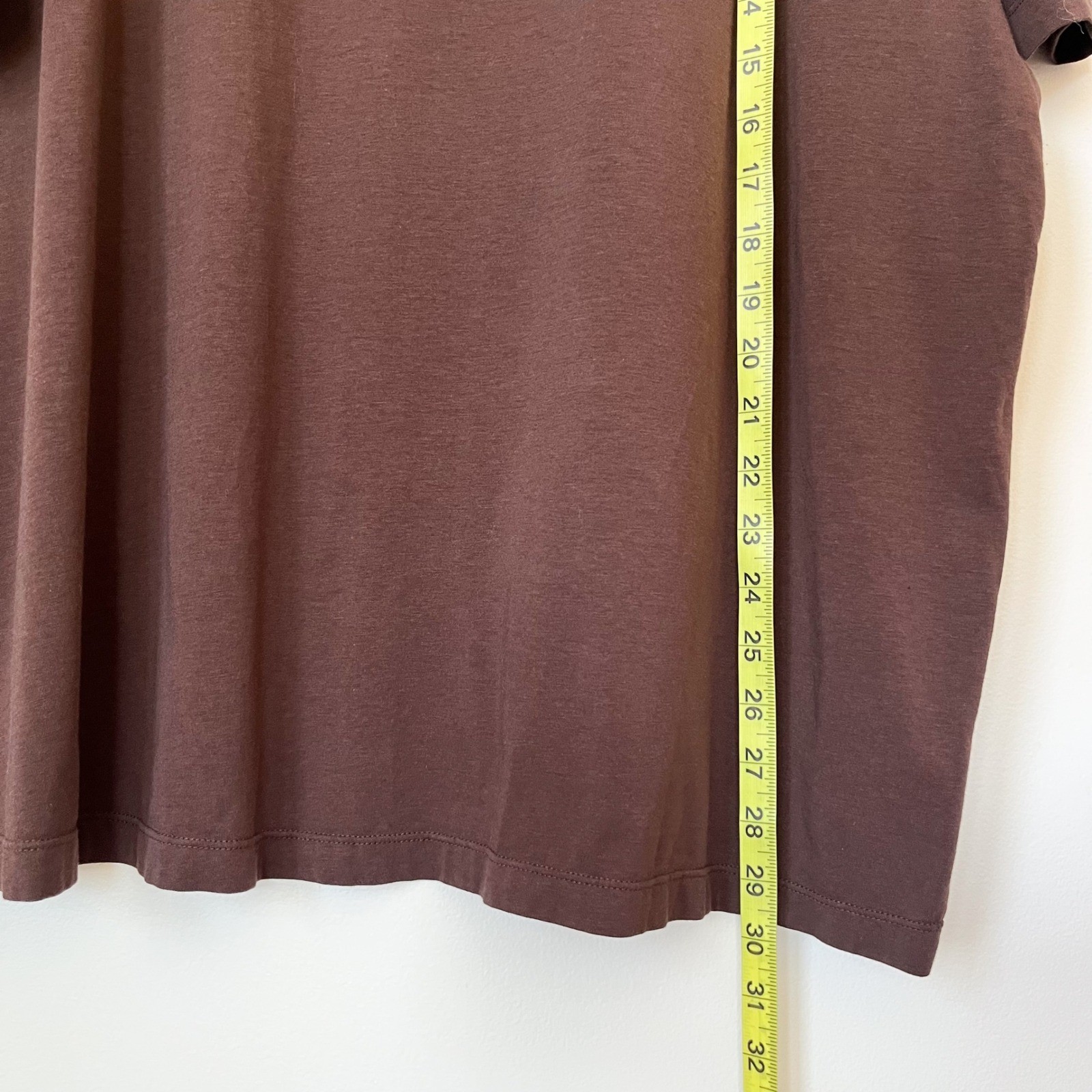 Fabletics Short Sleeve T-Shirt Mens 2X Chocolate Brown Cotton Modal Stretch gallery