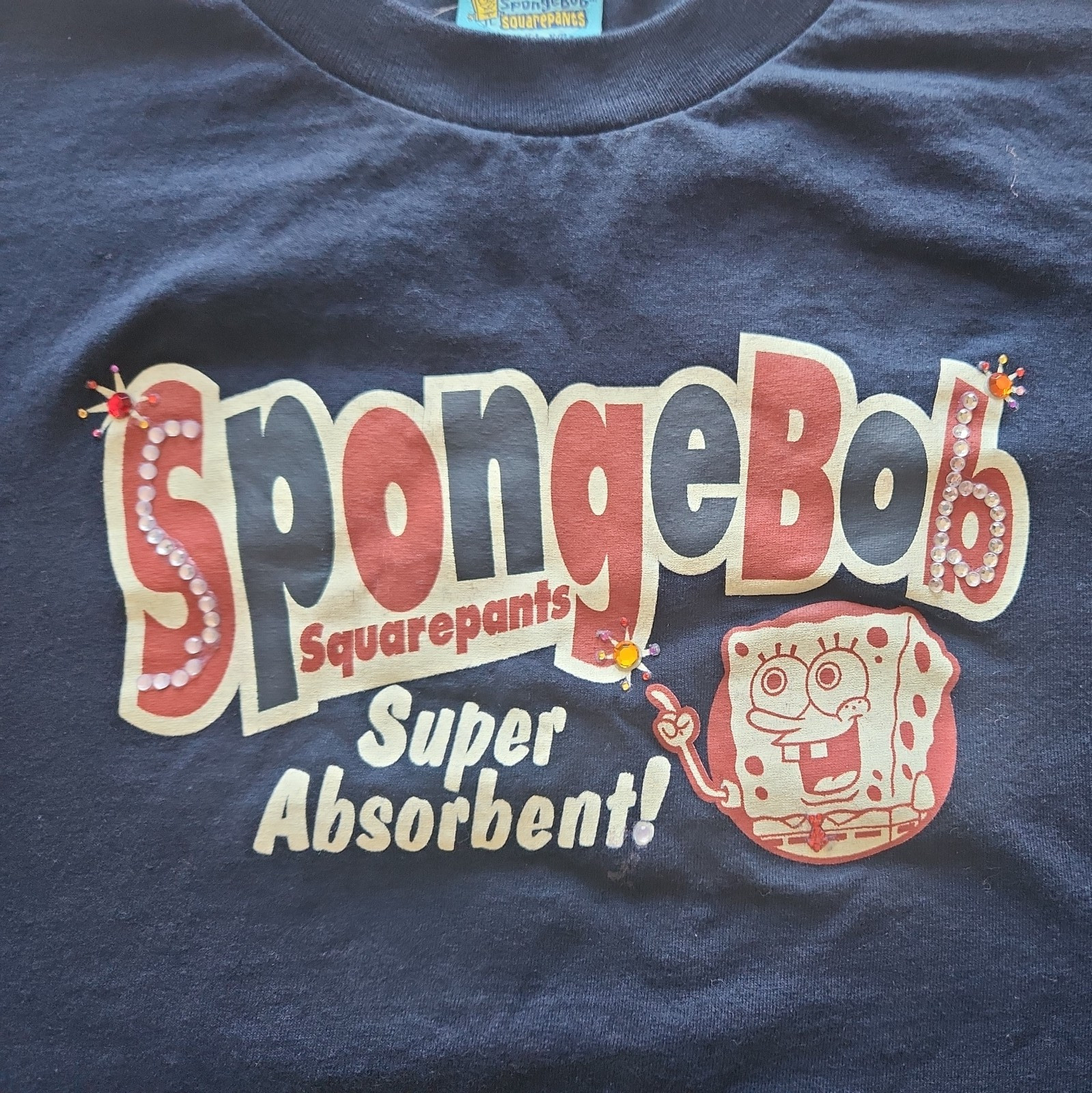 Vintage 2001 Y2K Custom Nickelodeon Spongebob Squarepants T-Shirt XXL gallery
