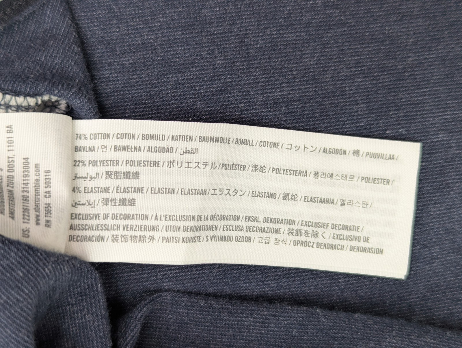 Abercrombie & Fitch 1/4 Zip Lightweight Pullover Shirt Sweater, Men M, Blue EUC gallery