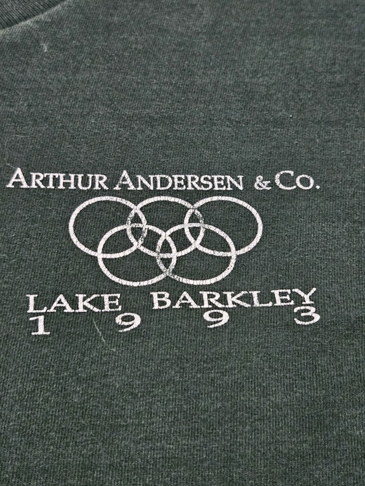 Vintage 90s Arthur Andersen Tee XL Lake Barkley 1993 Single Stitch USA Olympic gallery
