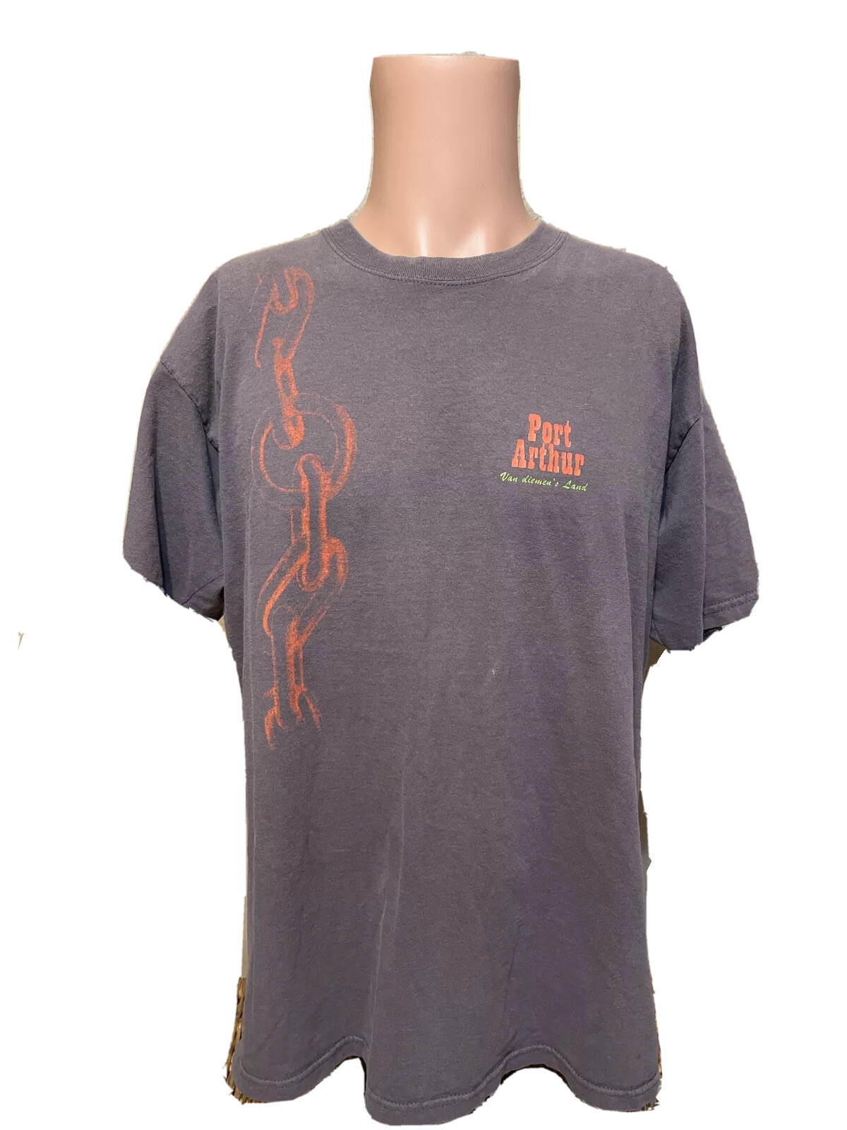 Vintage Men’s PORT ARTHUR VAN Diemen’s Land Gray Shirt Size Large gallery