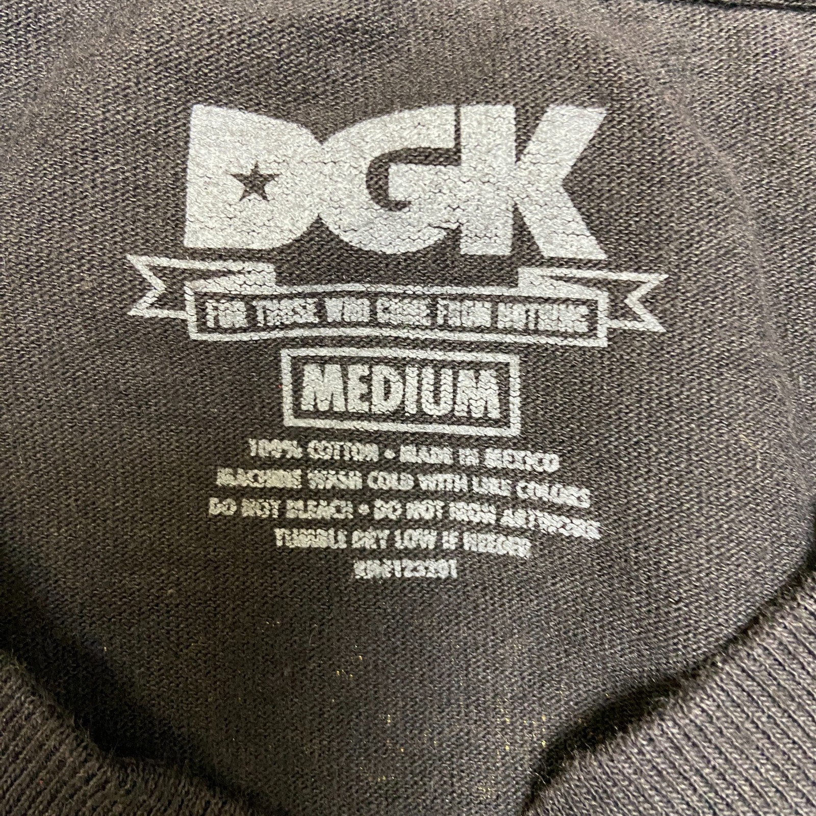 DGK Guadalupe T Shirt Mens Medium Black Rose Graphic Classic Short Sleeve gallery
