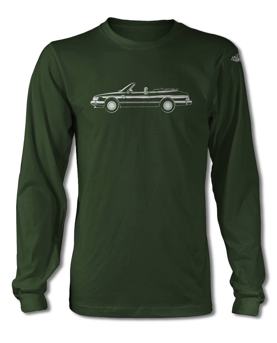 Saab 900 Turbo Convertible T-Shirt - Long Sleeves - Side View gallery