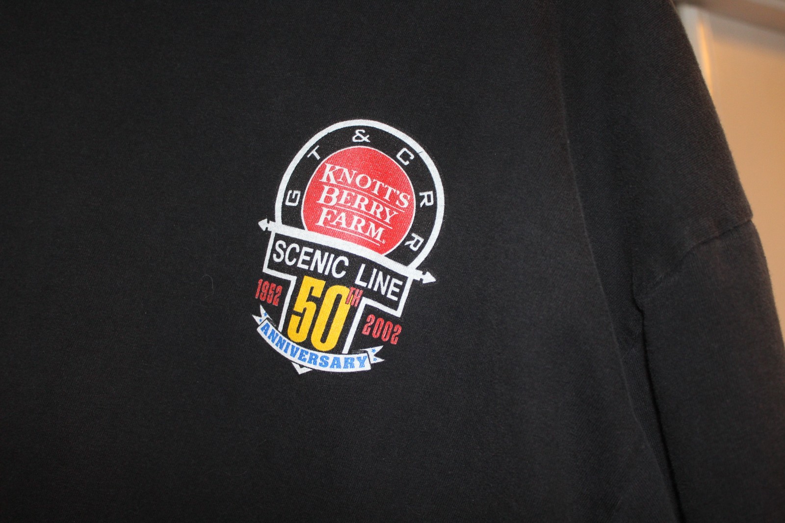 Knotts berry farm 50th anniversary of ghost town and calico railroad shirt RARE gallery
