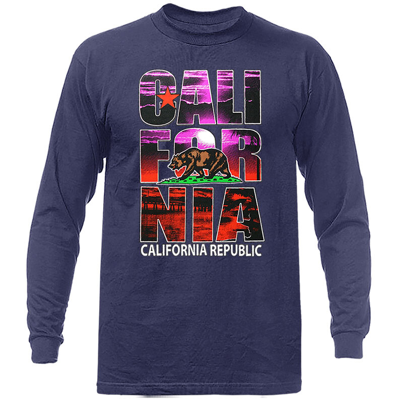 The Golden State California Cali Bear Cali Life Style Graphic Long Sleeve