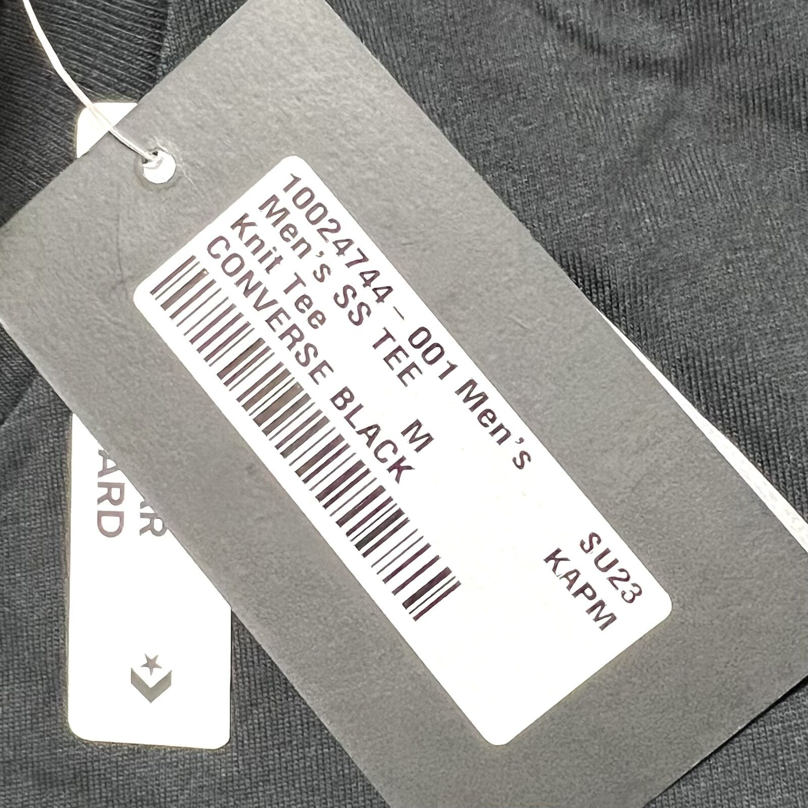 Converse Men's T-Shirt Black Graphic Black Crew Neck Short Sleeve Tee Medium NWT gallery