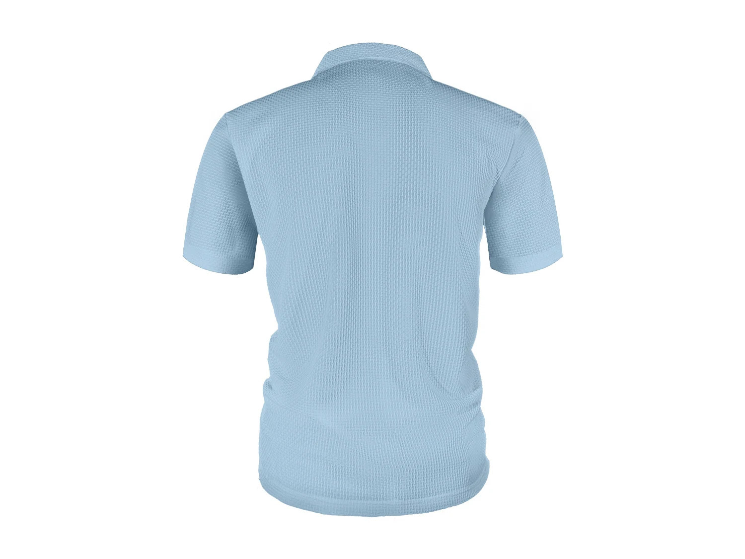 Men's Ice Silk Collared Pocket Shirt Short Sleeve Casual Summer Top gallery