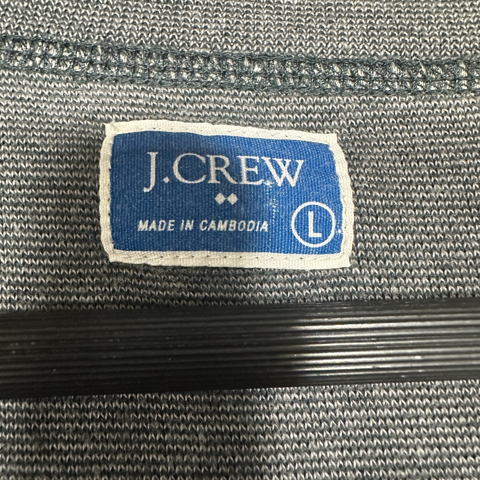 J Crew Shirt Mens Large Henley Gray Cotton Long Sleeve Pullover Buttons Rib Cuff gallery